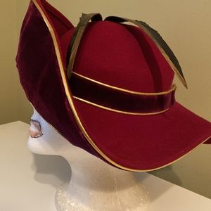 Beautiful Burgundy Church Dress Hat by Jack McConnell